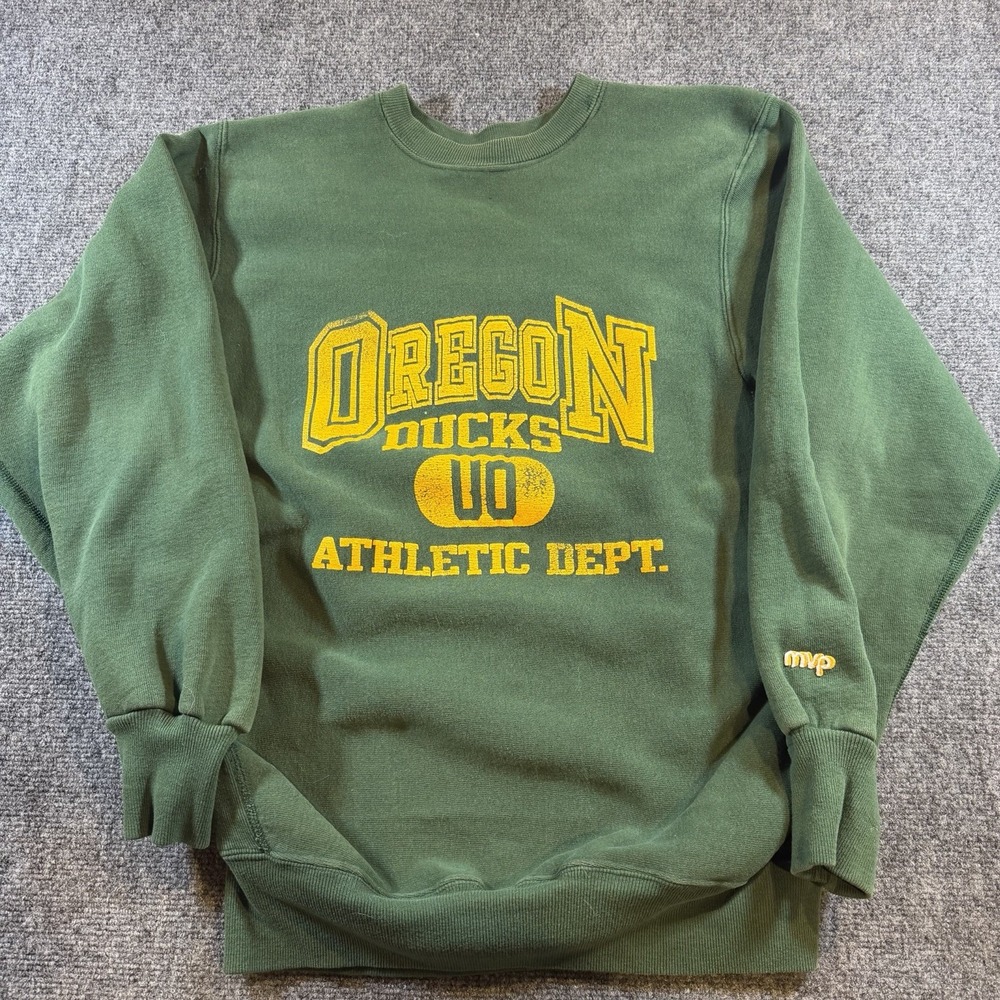 Vintage 1980's Oregon Ducks Sweatshirt Size Medium